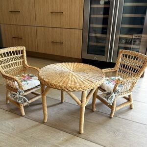 American Girl Samantha’s tea table and chairs
